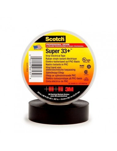 Cinta Electrica Scotch Super 33, Negra